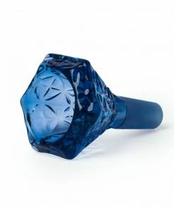 West Coast Gifts Red Eye Glass 14mm Hobstar Carved Cone Pull-Out Bong Bowl