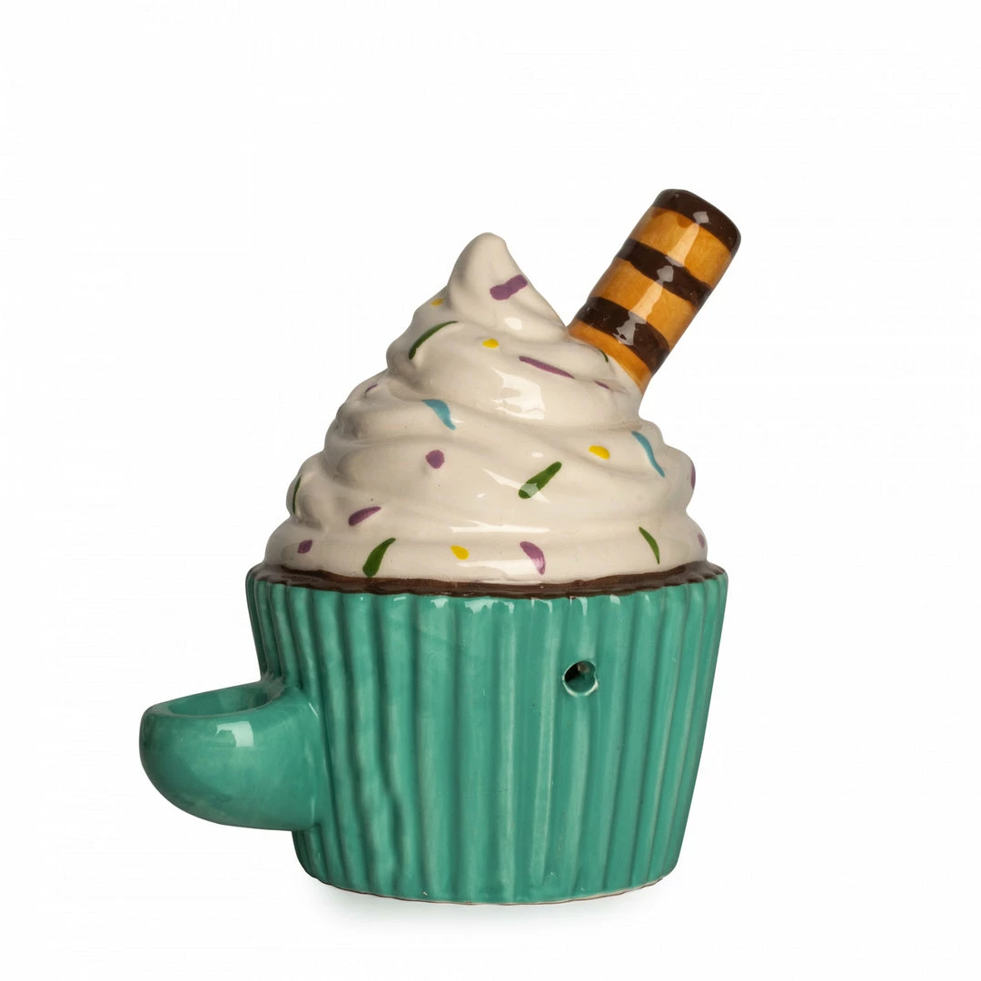 West Coast Gifts New Arrivals Ceramic Cupcake Hand Pipe 1 West Coast Gifts New Arrivals Ceramic Cupcake Hand Pipe