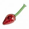 West Coast Gifts Strawberry Hand Pipe Red Eye Glass