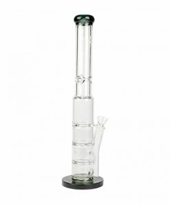 West Coast Gifts Red Eye Tek 20" Tall 7mm Thick Oil Can Bong W/ 3 Turbine Percs