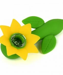 West Coast Gifts LIT Silicone 4.5" Flower Power Hand Pipe