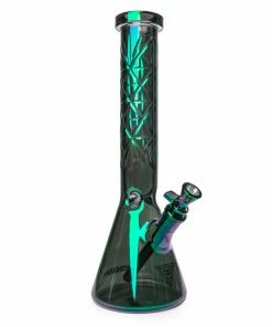 West Coast Gifts Red Eye Tek 15" Tall 7mm Thick Hobstar Beaker Bong