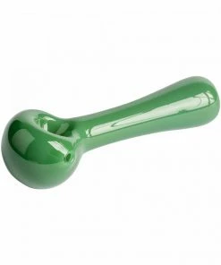 West Coast Gifts Red Eye Glass Solid Colour Glass Hand Pipe W/ Built-in Ash Catcher