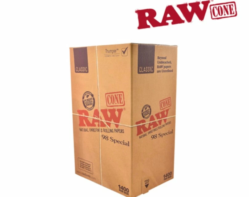 HBI RAW Bulk Pre Rolled Cones 8 HBI RAW Bulk Pre Rolled Cones