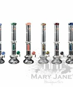 West Coast Gifts Red Eye Glass 20" 7mm Carerra Beaker Bong W/ Showerhead Perc