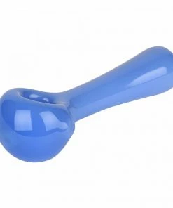 West Coast Gifts Red Eye Glass Solid Colour Glass Hand Pipe W/ Built-in Ash Catcher