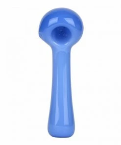 West Coast Gifts Red Eye Glass Solid Colour Glass Hand Pipe W/ Built-In Ashcatcher & Screen