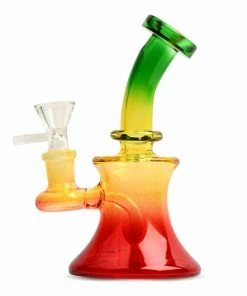 West Coast Gifts 5" Tall Day Glow Bubbler W/ UFO Perc Bubblers