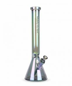 West Coast Gifts Red Eye Tek 18" Tall 7mm Thick Metallic Terminator Finish Beaker Bong