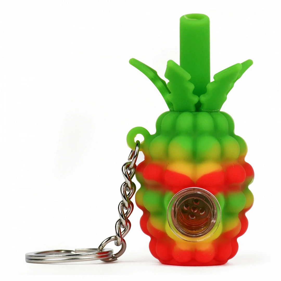 West Coast Gifts LIT™ Silicone 3" Pineapple Keychain Hand Pipe LIT Silicone 1 West Coast Gifts LIT™ Silicone 3" Pineapple Keychain Hand Pipe LIT Silicone