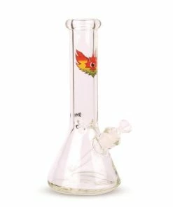 West Coast Gifts Red Eye Glass 12" Tall 9mm Thick Beaker Tube