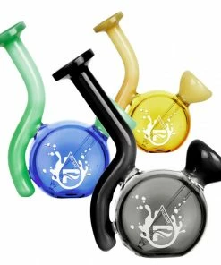 BOB Headquarters Pulsar 4" Mini Travel Bubbler With Fixed Bowl Pipes