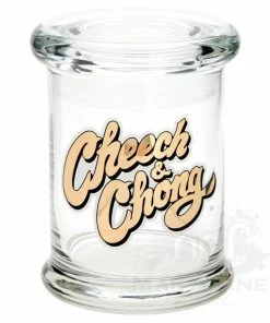 West Coast Gifts Cheech And Chong Gold Logo Pop Top Jar