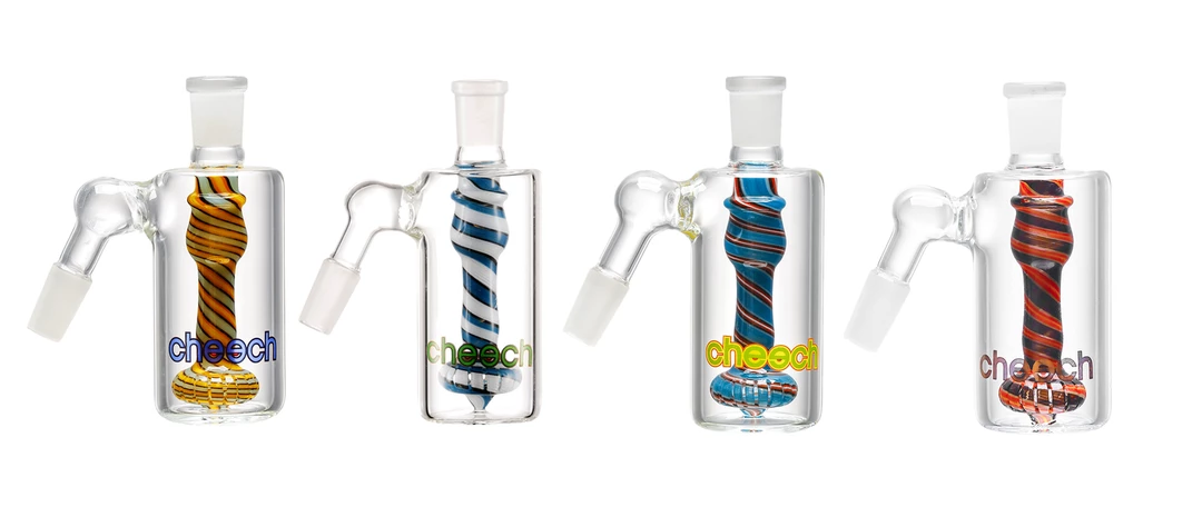 New Arrivals Cheech Glass 14mm 45 Degree Colorful Ash Catcher W/ Showerhead Perc 1 New Arrivals Cheech Glass 14mm 45 Degree Colorful Ash Catcher W/ Showerhead Perc