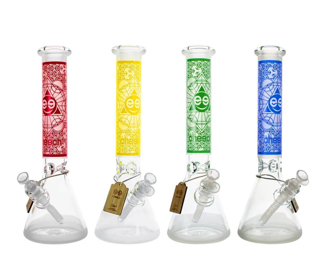 Cheech Glass 15" Sandblasted Beaker Bongs 1 Cheech Glass 15" Sandblasted Beaker Bongs