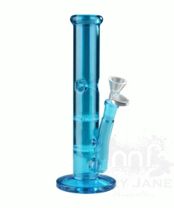 West Coast Gifts No Logo 10" Tall Day Glow Honeycomb Perc Straight Tube Bong Bongs