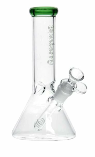 The Smokesman Nice Glass Blueberry Glass 8" Tall Mini Beaker Bong 8 The Smokesman Nice Glass Blueberry Glass 8" Tall Mini Beaker Bong