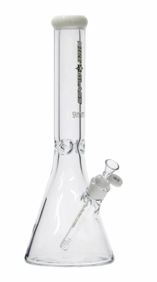 The Smokesman Nice Glass 16" 9mm Flat Mouth Beaker Bongs 6 The Smokesman Nice Glass 16" 9mm Flat Mouth Beaker Bongs
