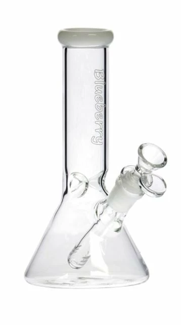 The Smokesman Nice Glass Blueberry Glass 8" Tall Mini Beaker Bong 7 The Smokesman Nice Glass Blueberry Glass 8" Tall Mini Beaker Bong