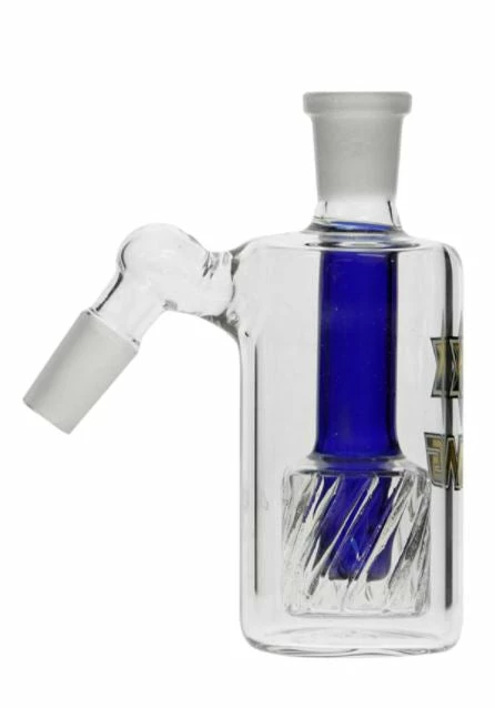 The Smokesman Nice Glass Gridded Drum Perc Ashcatcher - 14mm 4 The Smokesman Nice Glass Gridded Drum Perc Ashcatcher - 14mm