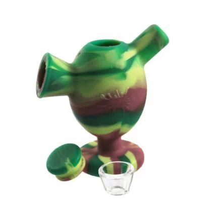 BOB Headquarters Pipes NoGoo Nonstick Silicone Martian Bubbler With Glass Insert 2 BOB Headquarters Pipes NoGoo Nonstick Silicone Martian Bubbler With Glass Insert