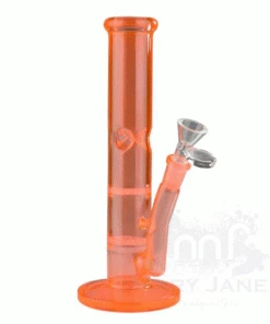 West Coast Gifts No Logo 10" Tall Day Glow Honeycomb Perc Straight Tube Bong Bongs