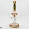 Castle Glassworks 10" Tall Swirly Double Recycler New Arrivals