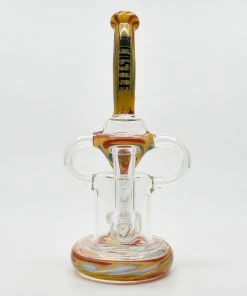 Castle Glassworks 10" Tall Swirly Double Recycler New Arrivals