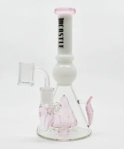 New Arrivals Castle Glassworks 8" Leafy Double Beaker Dab Rig