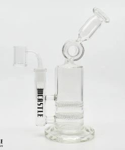 Castle Glassworks 8" Tall Double Honeycomb Dab Rig New Arrivals
