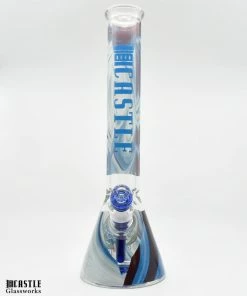 Castle Glassworks 16" Tall Vomit Skull Beaker Bong New Arrivals