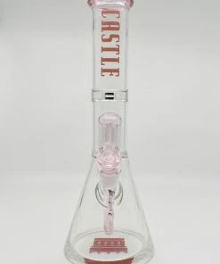 Castle Glassworks 14" 8-Arm Beaker Bong (Assorted Colors)