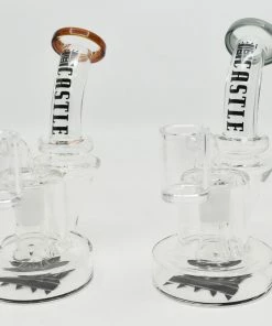 New Arrivals Castle Glassworks 6" Mini Recycler Dab Rig (Assorted Colors)