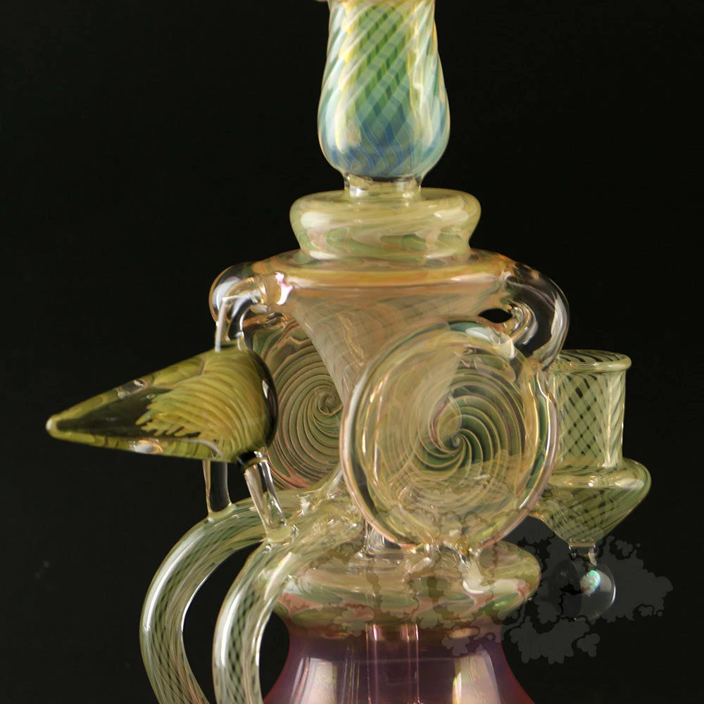 Puff New Arrivals Eckardt Glass 9.5" 14mm Double Double Recycler 2 Puff New Arrivals Eckardt Glass 9.5" 14mm Double Double Recycler