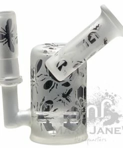 West Coast Gifts GEAR 4" Tall Frosted Bees Knees Inline Perc Mini Dab Rig GEAR Premium