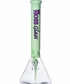 Hoss Glass Hoss Pyramid Beaker Bong Half Colored 18