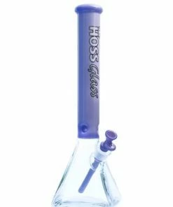 Hoss Glass Hoss Pyramid Beaker Bong Half Colored 18