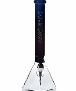 Hoss Glass Hoss Pyramid Beaker Bong Half Colored 18