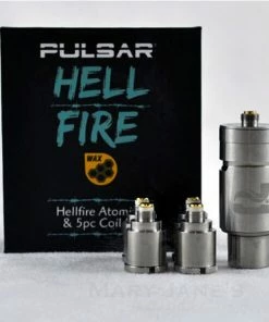 BOB Headquarters Pulsar Hell Fire Atomizer W/ 5 Coils Kit (Barb Fire W/ Additional Coils)