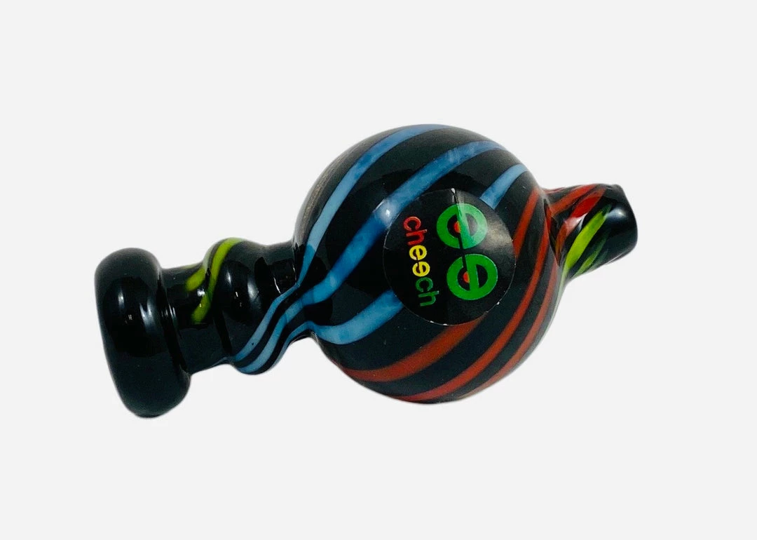 Cheech Glass Wig Wag With Dichro Bubble Caps 1 Cheech Glass Wig Wag With Dichro Bubble Caps