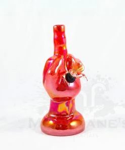 West Coast Gifts Retro Glass Platinum Metallic 'Flippin The Bird