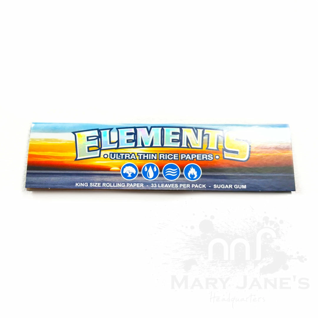 HBI Elements Ultra-Thin Rice Rolling Papers 6 HBI Elements Ultra-Thin Rice Rolling Papers