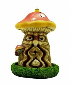 BOB Headquarters Mushroom Man Back Flow Cone Incense Burner Incense And Incent Holders