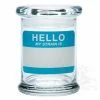West Coast Gifts Storage 420 Science Clear Glass Pop-Top Jar - Hello Write & Erase