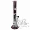 West Coast Gifts Red Eye Tek 17" Tall Oil Can Tube W/ Dual Honeycomb Percs Straight Tube Bong