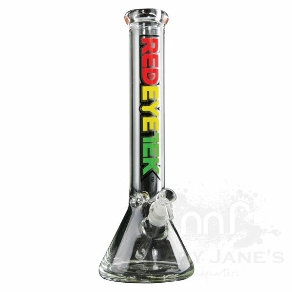 West Coast Gifts Red Eye Tek 15" Tall Intense Beaker Tube W/ 14mm Joint 1 West Coast Gifts Red Eye Tek 15" Tall Intense Beaker Tube W/ 14mm Joint