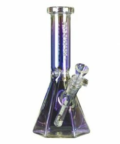West Coast Gifts Red Eye Tek 12" Terminator Finish Hex Base Beaker Tube Bong