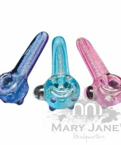 West Coast Gifts LIT Glass Sparkle Liquid Hand Pipe