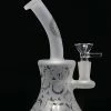 The Smokesman Nice Glass 8" Sandblasted Cartoon Bubbler