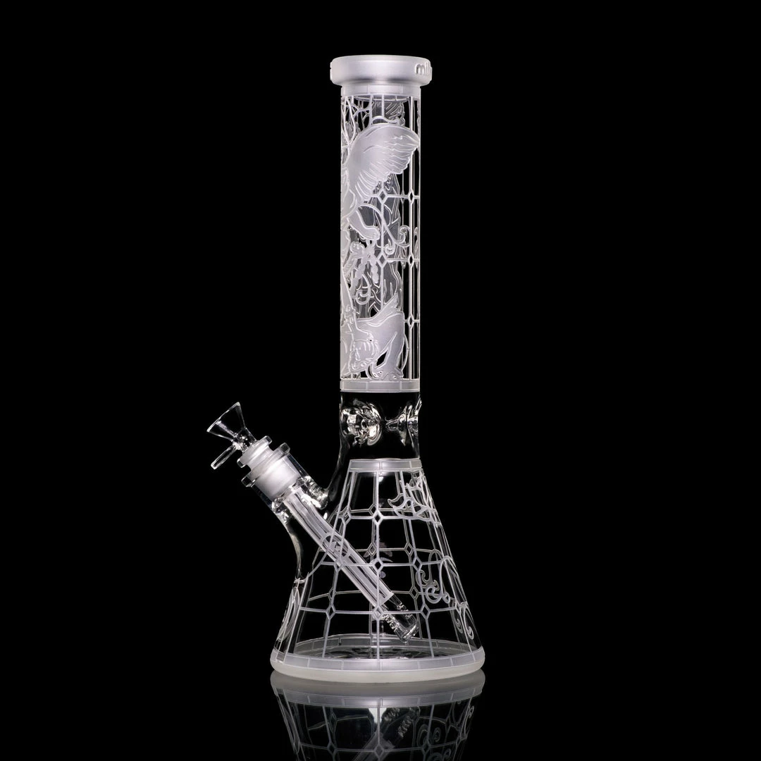 Milkyway Glass 15" Arch Angel Beaker Bong 1 Milkyway Glass 15" Arch Angel Beaker Bong